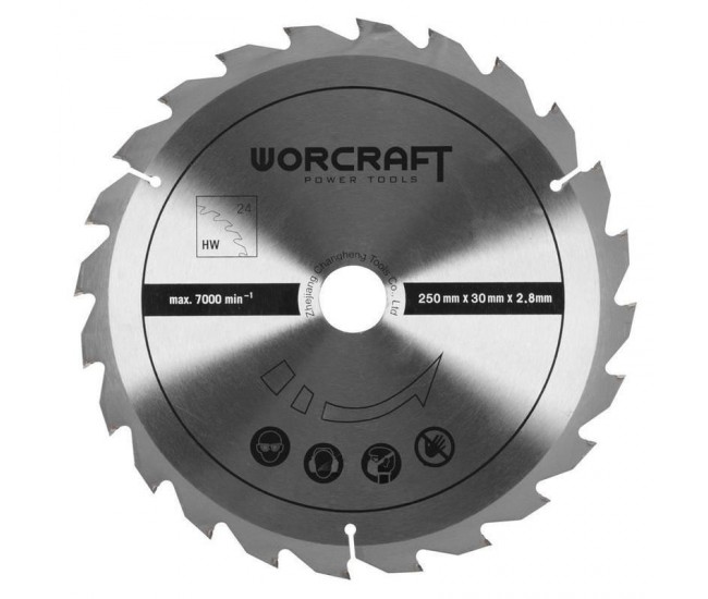 Fierastrau circular cu masa, 2000 W, 250x30 mm, Worcraft