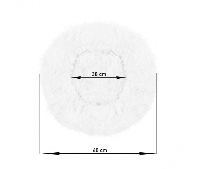 Culcus moale, pentru caine/pisica, maro deschis, 60 cm