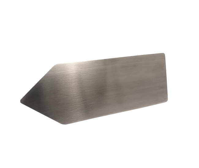 Gletiera inox, Olejnik, venetiana ascutita, maner pluta, 240x86x0.3 mm