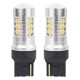 Set becuri auto cu LED CANBUS, 3030, 24SMD, compatibil T20, 7440, WY21W, Portocaliu, 12V / 24V, destinat competitiilor auto sau off-road