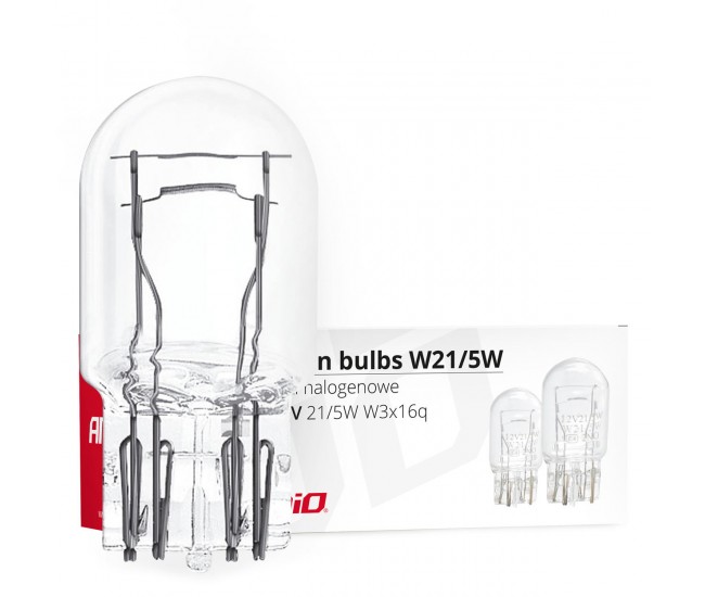 Set 10 becuri cu halogen T20, W21 / 5W, W3x16q