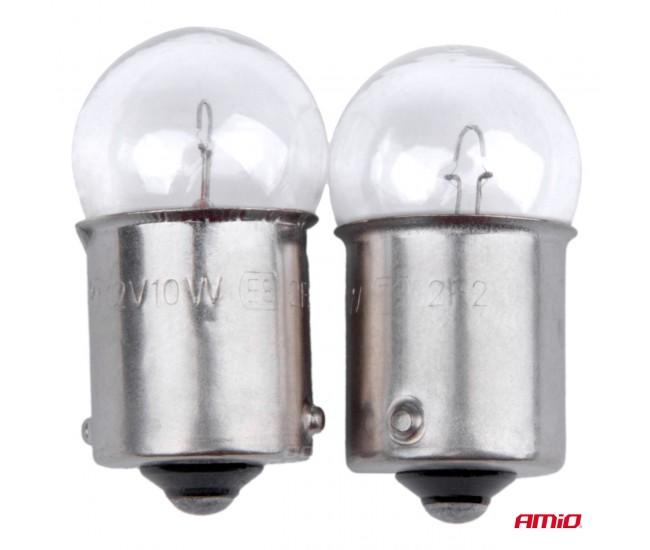 Set 2 becuri cu halogen, soclu R10W, BA15s, alimentare 12V