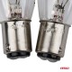 Set 2 becuri cu halogen, soclu P21, 5W, BAY15D, alimentare 12V