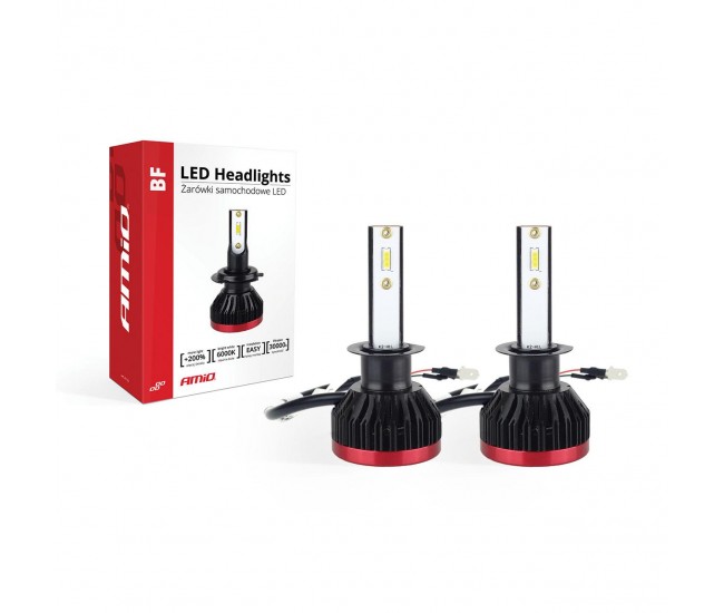 Becuri auto LED BF Series AMiO compatibil H1, destinat competitiilor auto sau off-road