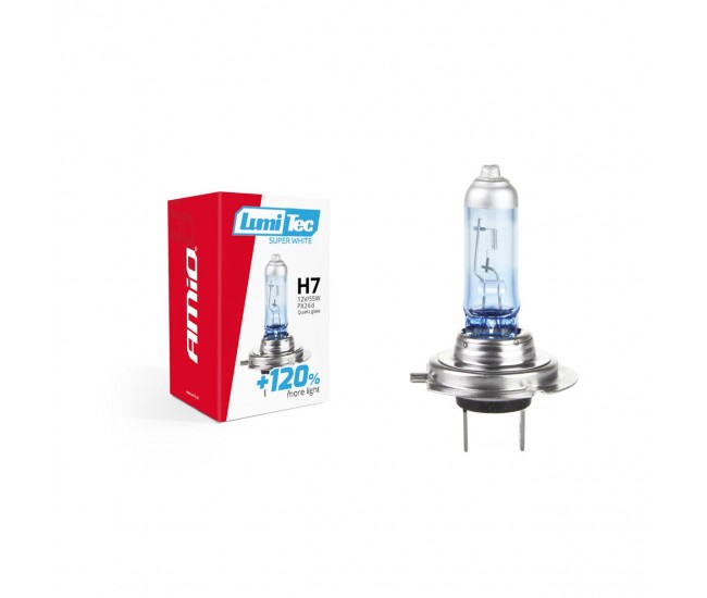 Bec halogen H7 12V 55W LumiTec SuperWhite + 120%