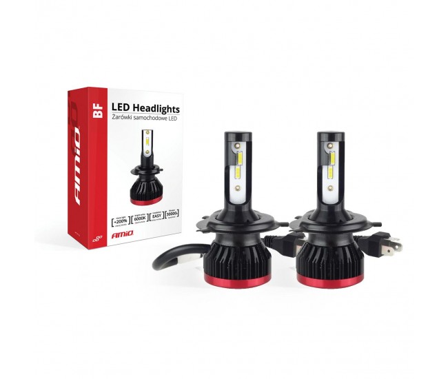 Becuri auto LED BF Series AMiO compatibil H4, destinat competitiilor auto sau off-road