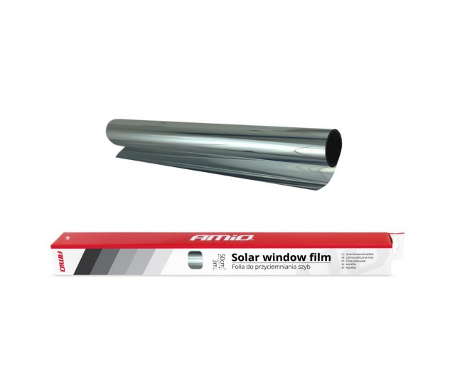 Folie tip oglinda pentru geamuri Silver 0.5x3m(15%)