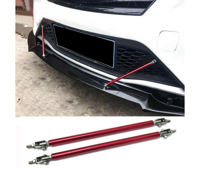 Set 2 Tije din Aluminiu reglabile pentru Consolidare Spoiler, lungime 15cm, culoare Rosu