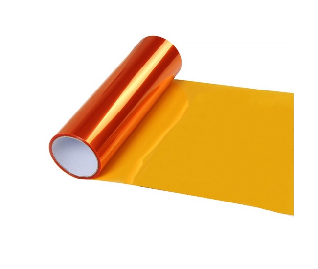 Folie protectie faruri / stopuri auto - Orange (pret/m liniar)