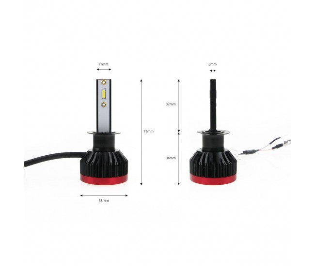 Becuri auto LED BF Series AMiO compatibil H1, destinat competitiilor auto sau off-road