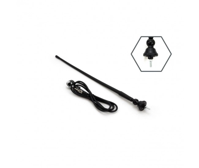 Antena radio auto universala 34cm cu adaptor 5mm ANT02