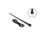 Antena radio auto universala 34cm cu adaptor 5mm ANT02