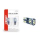 Set becuri auto cu LED CANBUS UltraBright compatibil T10 W5W 21 SMD Alb 12V/24V, destinat competitiilor auto sau off-road