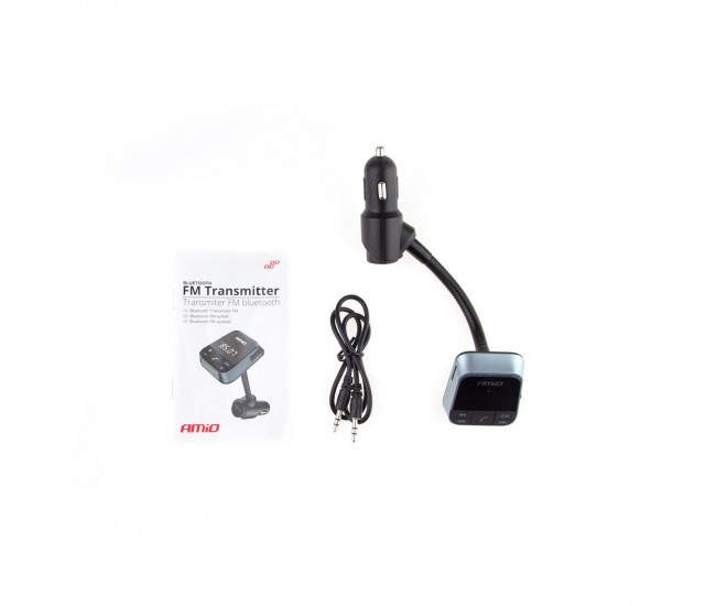 Modulator FM Bluetooth, Dual USB 2.4A, microSD