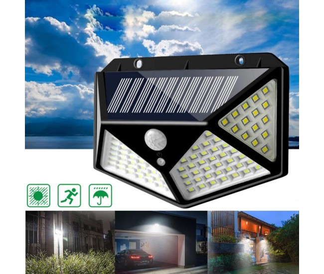 Lampa Solara LED cu senzor crepuscular si senzor de miscare