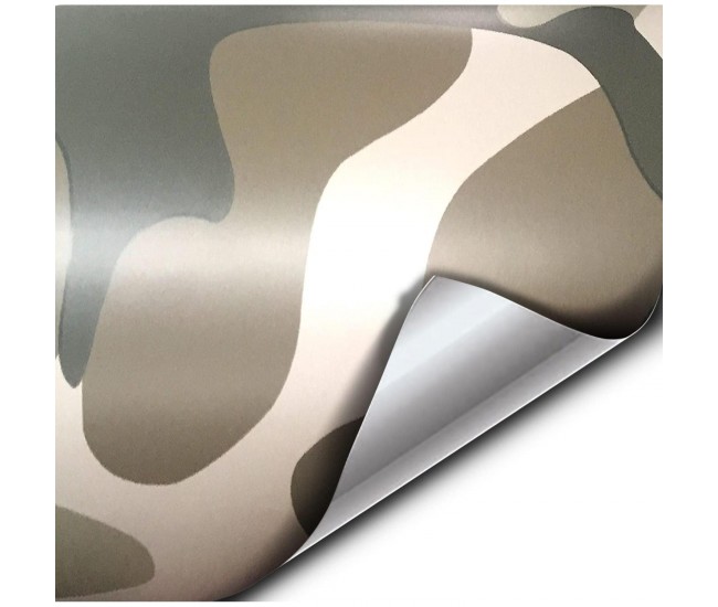 Folie colantare auto CAMUFLAJ DESERT (3m x 1,52m)