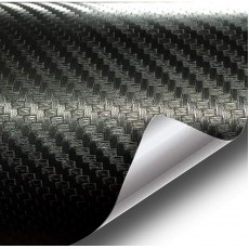 Folie colantare auto Carbon 3D Negru, 3,0m x 1,52m