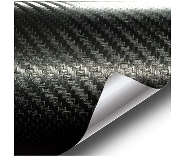 Folie colantare auto Carbon 3D Negru, 3,0m x 1,52m