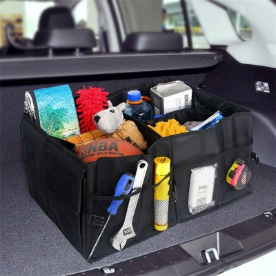 Organizator portbagaj auto cu 9 buzunare, 55 x 38 x 26cm, culoare neagra