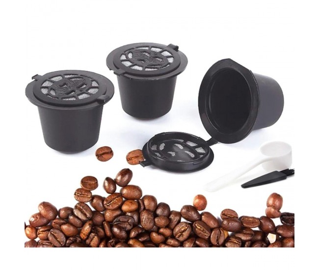 Set 5 capsule reutilizabile pentru Aparatele de Cafea Nespresso (Espressoare Nespresso)