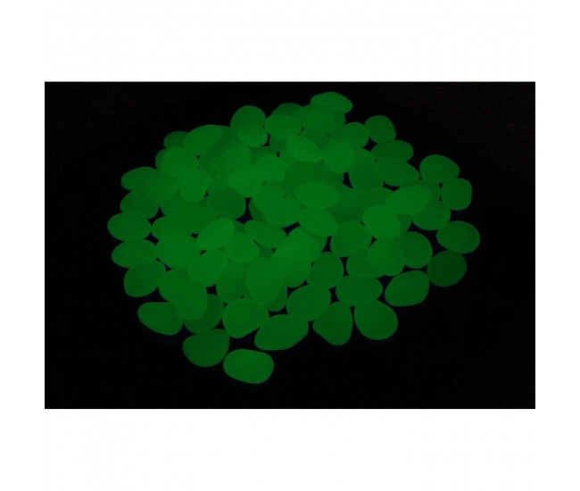 Set 100 pietre decorative fluorescente, culoare Verde, AVX-AG653B