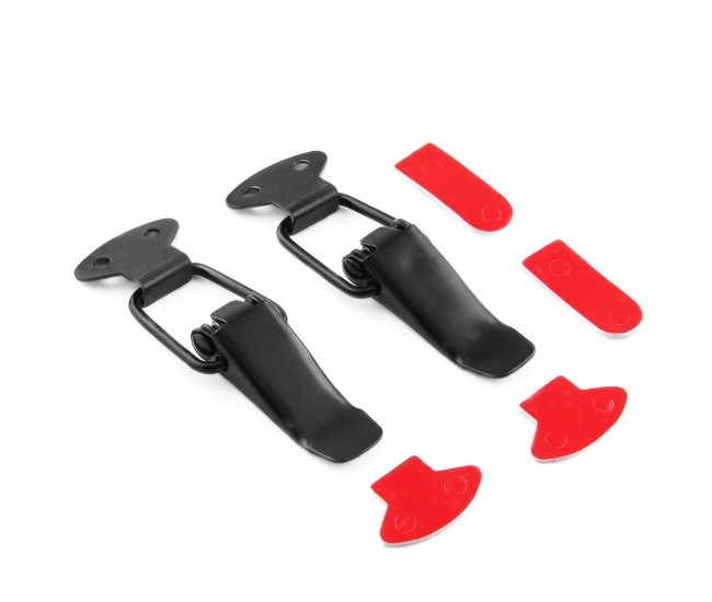 Set clipsuri pentru capota, 57 mm, culoare neagra