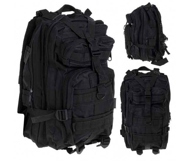 Rucsac Tactic Militar, culoare NEGRU, capacitate 25l