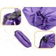 Saltea Autogonflabila Lazy Bag tip sezlong, 230 x 70cm, culoare Violet, pentru camping, plaja sau piscina