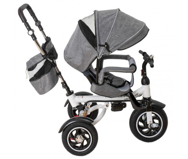 Tricicleta si Carucior pentru copii Premium TRIKE FIX V3 culoare Gri