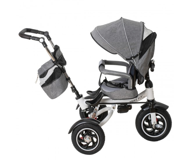 Tricicleta si Carucior pentru copii Premium TRIKE FIX V3 culoare Gri