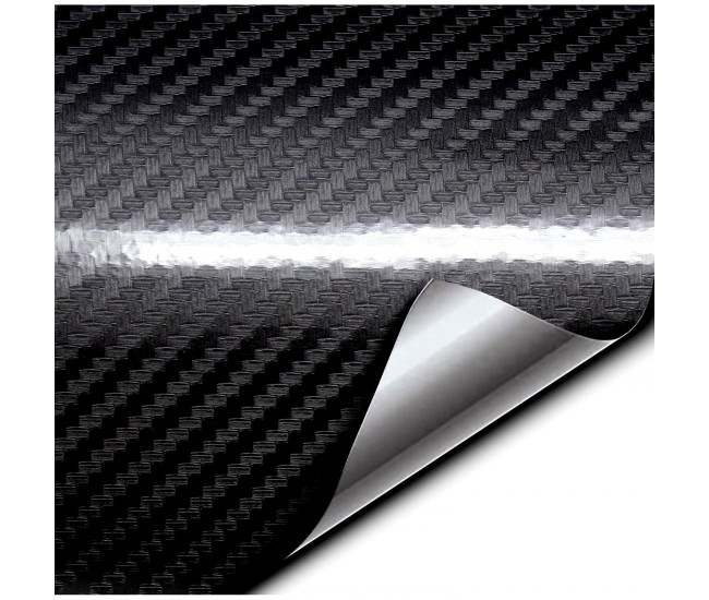 Folie colantare auto Carbon 5D Lacuit Negru (3m x 1,52m)