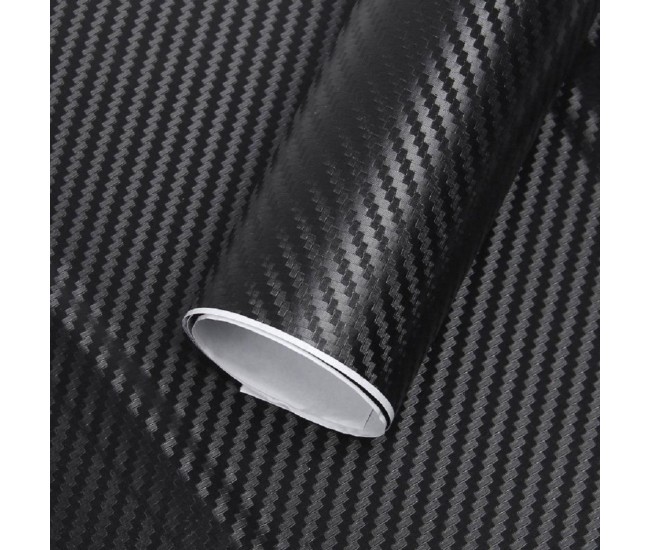 Folie colantare auto Carbon 3D - Negru (3m x 1,27m)