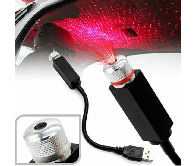 Lampa cu laser pentru plafon auto SkyLight cu alimentare USB