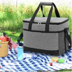 Geanta termoizolanta pentru picnic sau plaja, capacitate 16l, culoare Gri