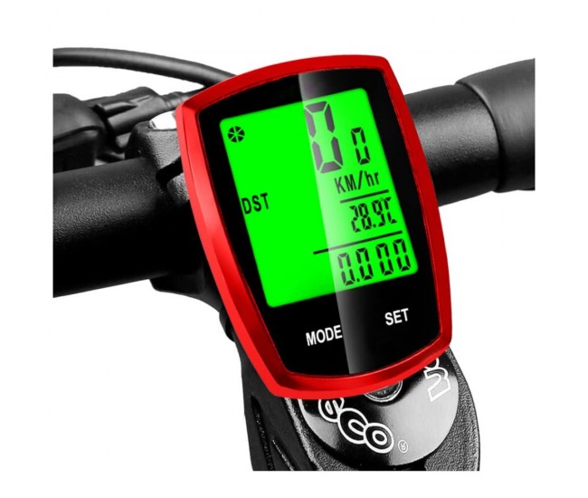 Vitezometru Digital, wireless, waterproof, pentru bicicleta cu roti intre 14 - 29 inch, model AVX-WT-YS-589