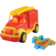 Masina pompieri 43 cm cu 38 piese constructie, in cutie Ucar Toys UC85