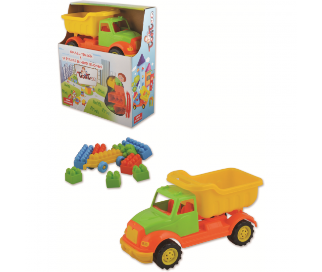 Autobasculanta 30 cm cu 36 piese constructie Ucar Toys UC103