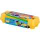 Joc educativ Matching eggs, Set 12 oua pentru invatarea formelor si culorilor Ikonka IK17739