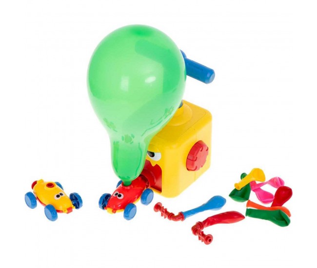 Jucarie interactiva Lansator de masini cu balon, Monster Ikonka IK17745