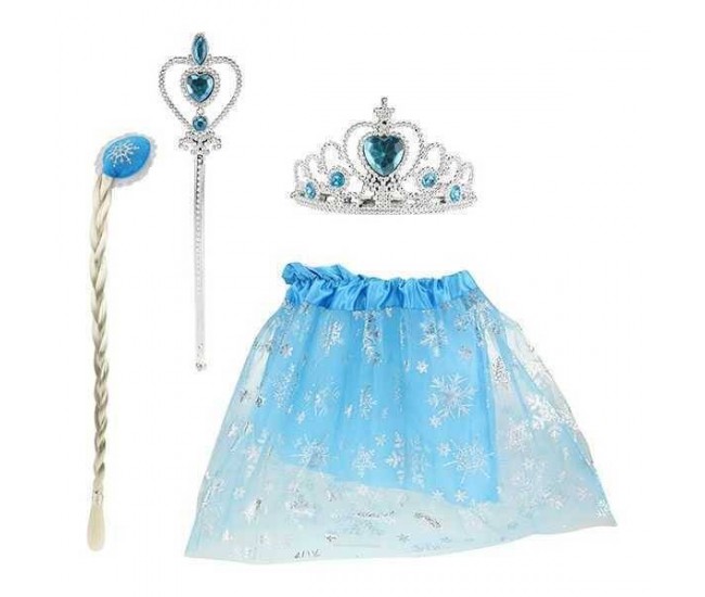 Costum Ice Princess cu Fustita, Diadema si Bagheta magica. Toi-Toys TT12456