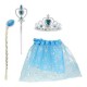 Costum Ice Princess cu Fustita, Diadema si Bagheta magica. Toi-Toys TT12456