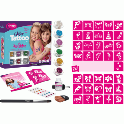 Set tatuaje temporare cu sclipici Funshine Tytoo KKCTT2213017