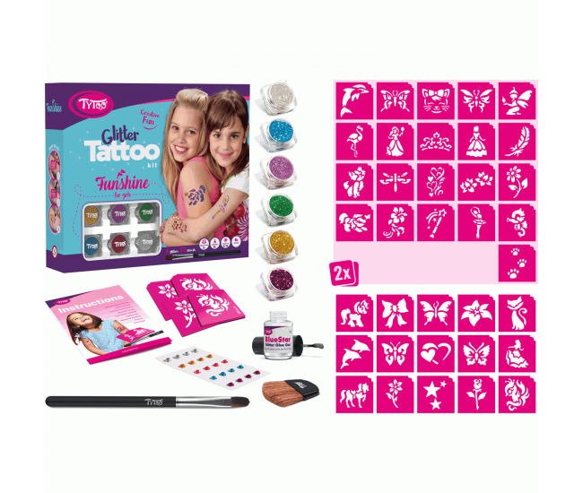 Set tatuaje temporare cu sclipici Funshine Tytoo KKCTT2213017