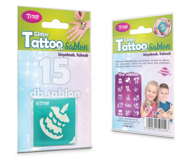 Set 15 sabloane pentru tatuaje temporare Tytoo KKCST4530033