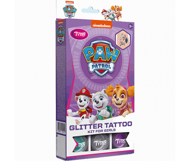 Set tatuaje temporare cu sclipici Paw Patrol Tytoo KKCTT2310026