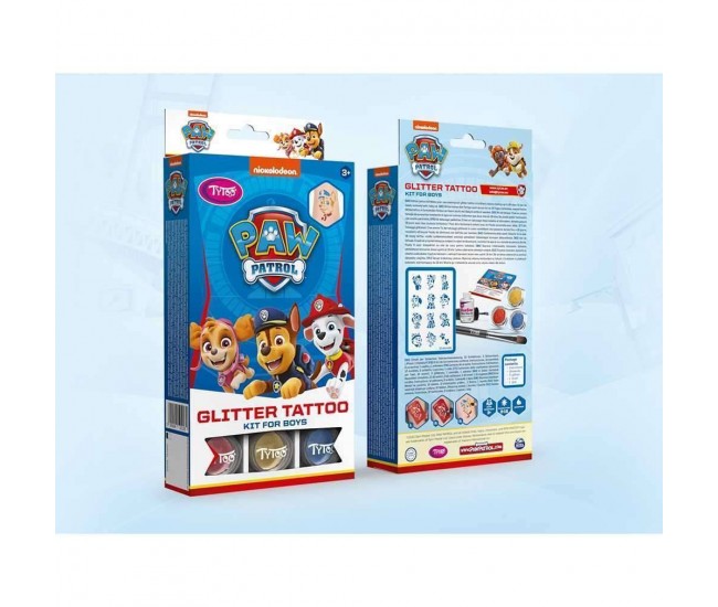 Set tatuaje temporare cu sclipici Paw Patrol Tytoo KKCTT2310026