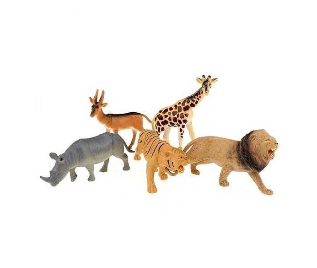 Set 5 figurine animale jungla Animal World Toi-Toys TT34921Z