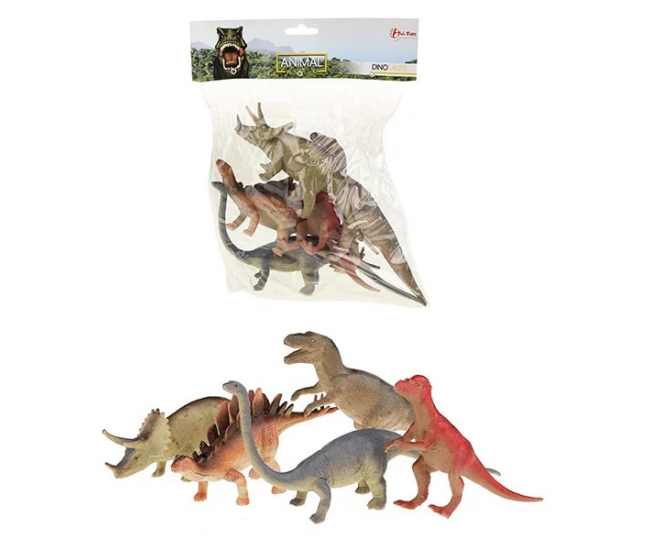 Set 5 figurine Dinozauri Animal World Toi-Toys TT34923A