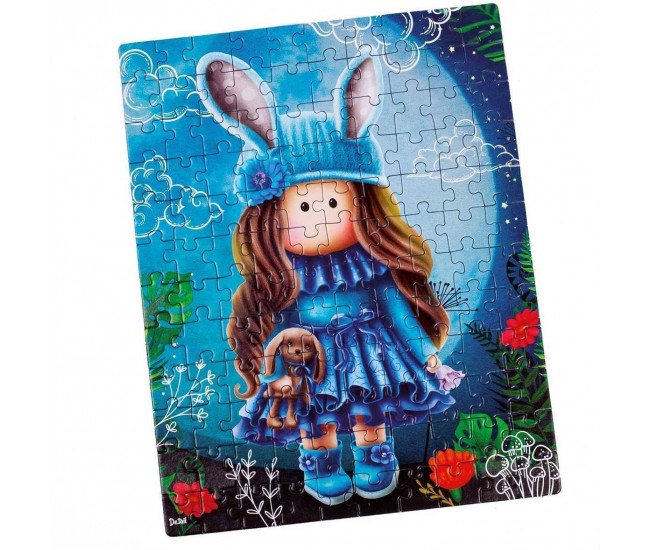 Puzzle Pretty doll in the moonlight, 23x30 cm, 120 piese De.tail DT100-02