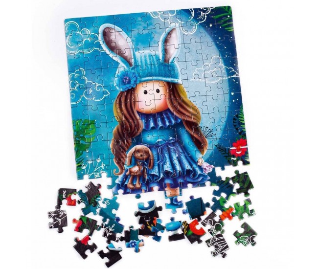 Puzzle Pretty doll in the moonlight, 23x30 cm, 120 piese De.tail DT100-02